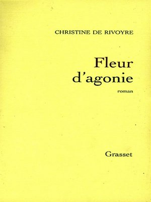 cover image of Fleur d'agonie